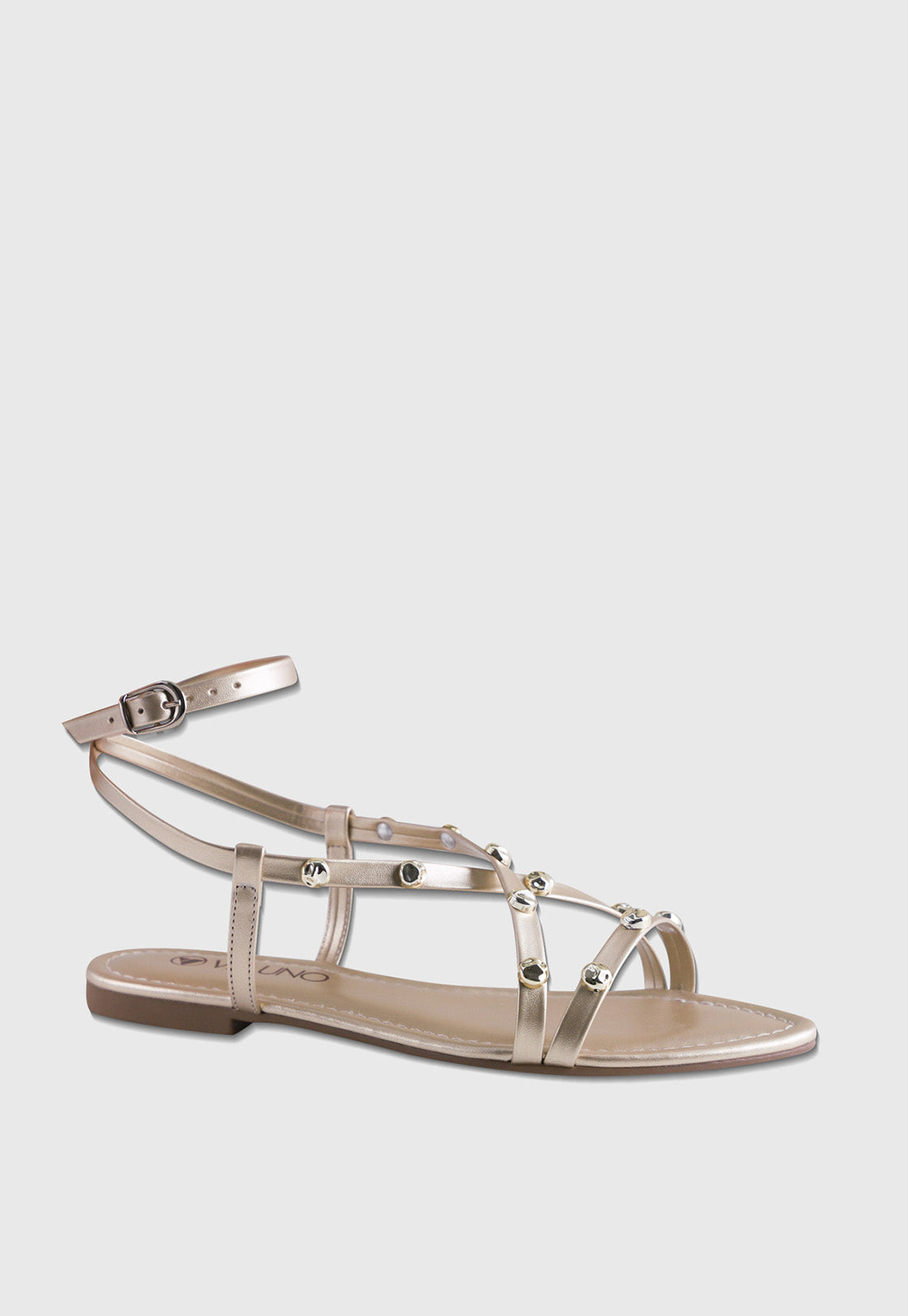 Rasteira Flat 508063 Metalizado Dourado