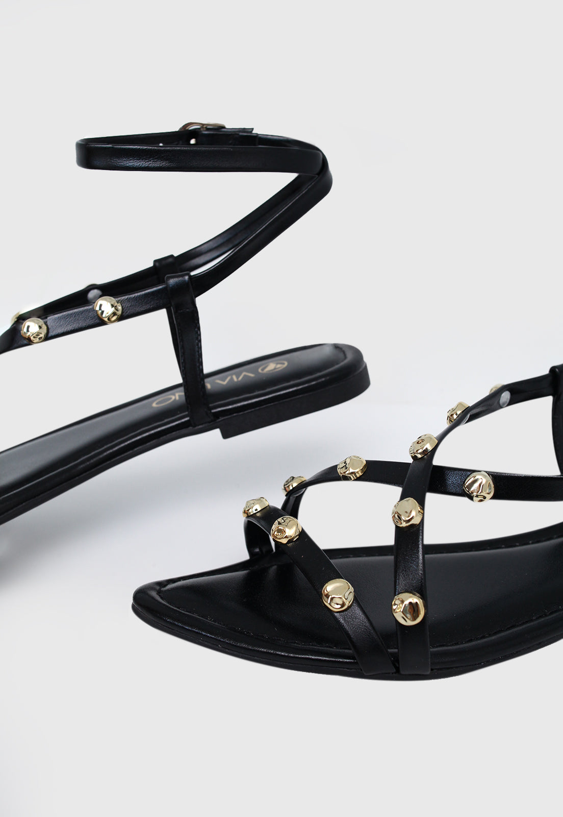 Rasteira Flat 508063 Napa Rock Preto