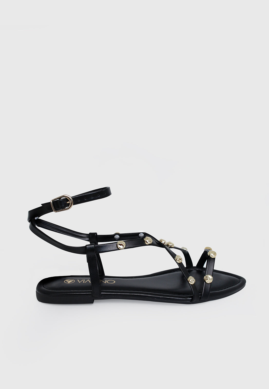 Rasteira Flat 508063 Napa Rock Preto