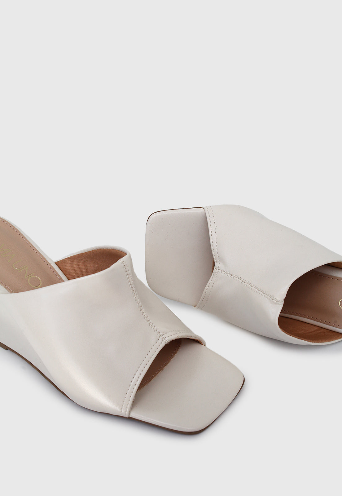 Tamanco Alto 633025 Napa Rock Off White