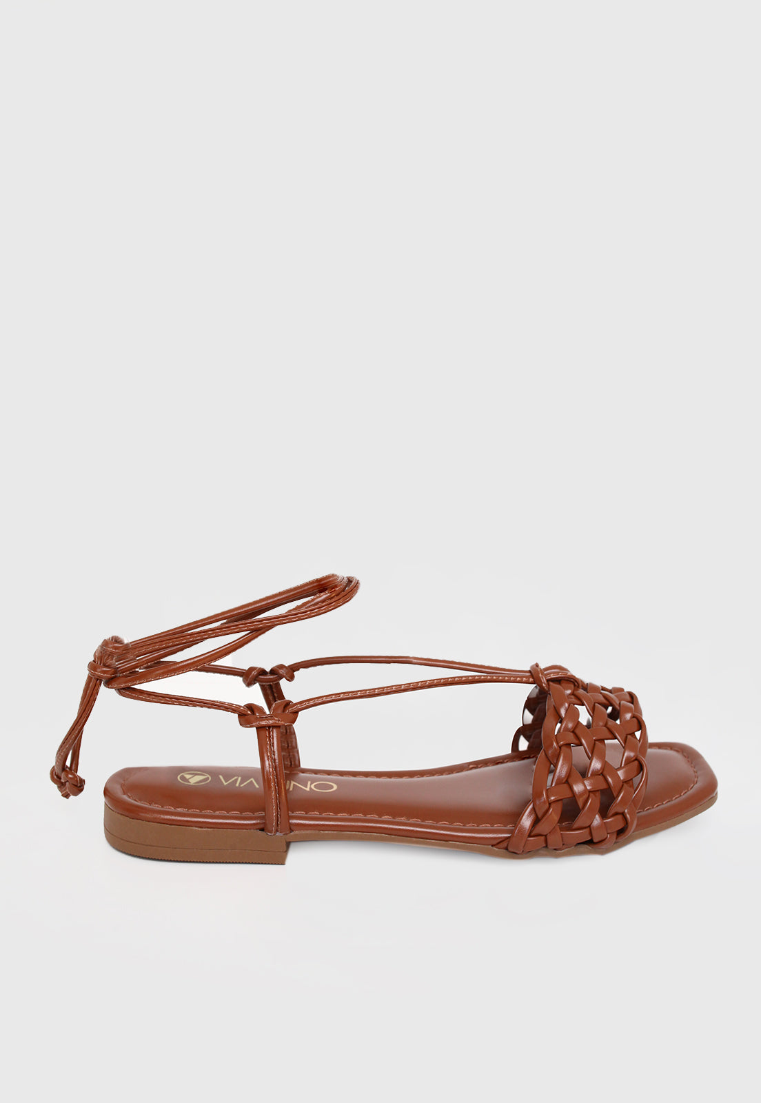 Rasteira Flat 860083 Napa Rock Caramelo
