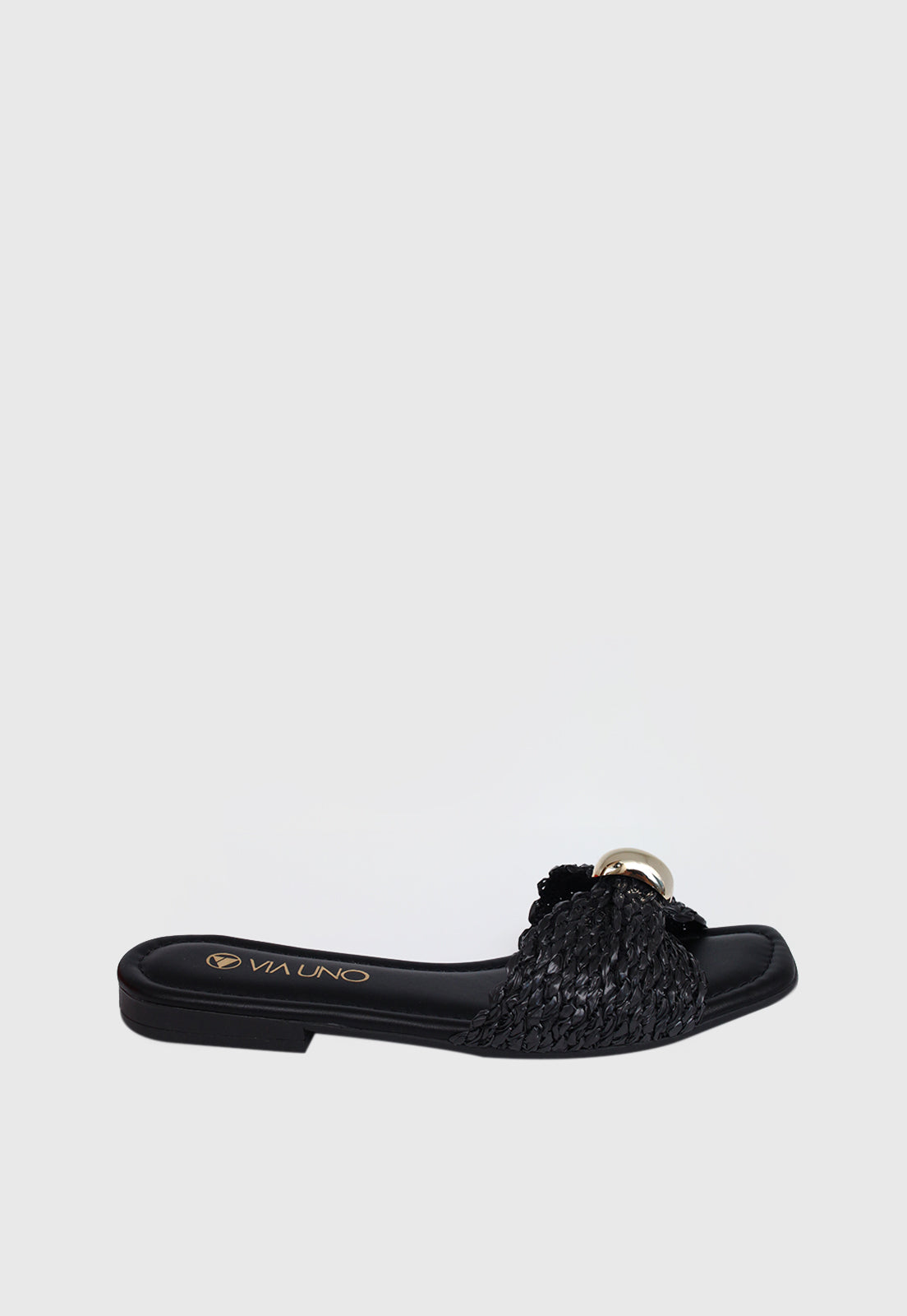 Rasteira Flat 860097 Mestiço Preto