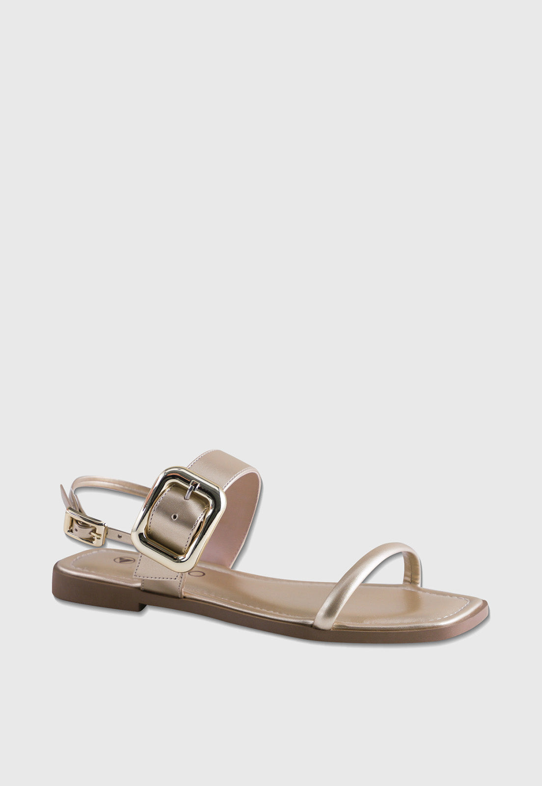 Rasteira Flat 948015 Metalizado Dourado