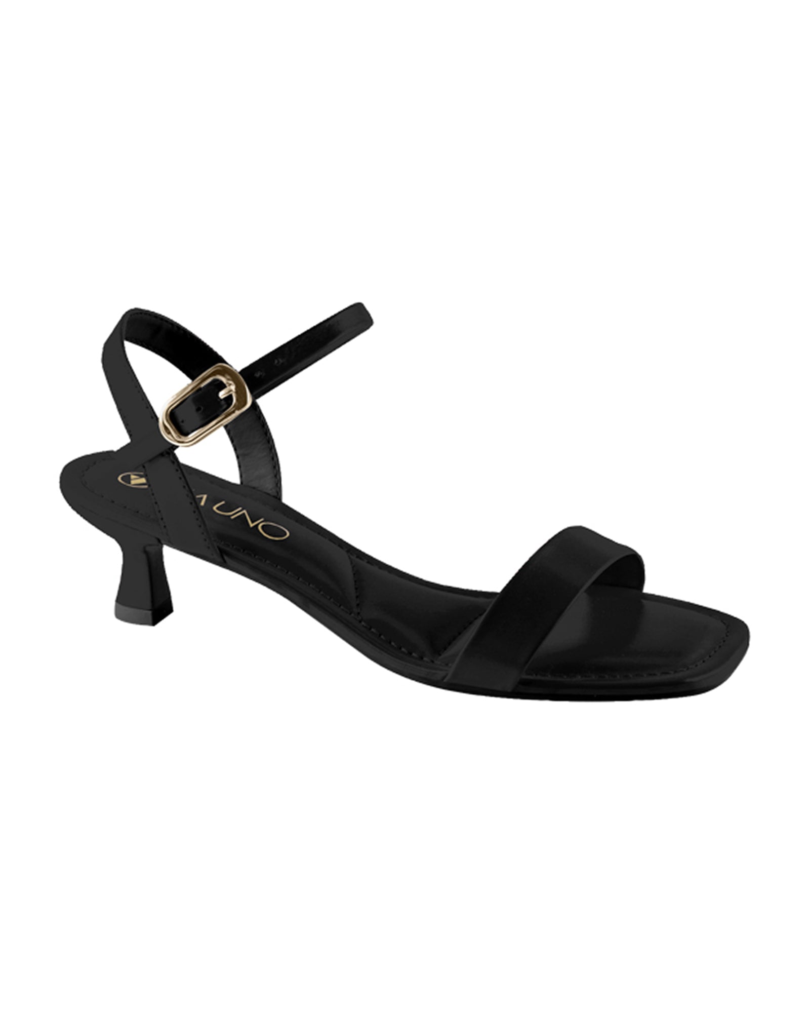 Sandalia Salto Baixo 1025008 Napa Rock Preto