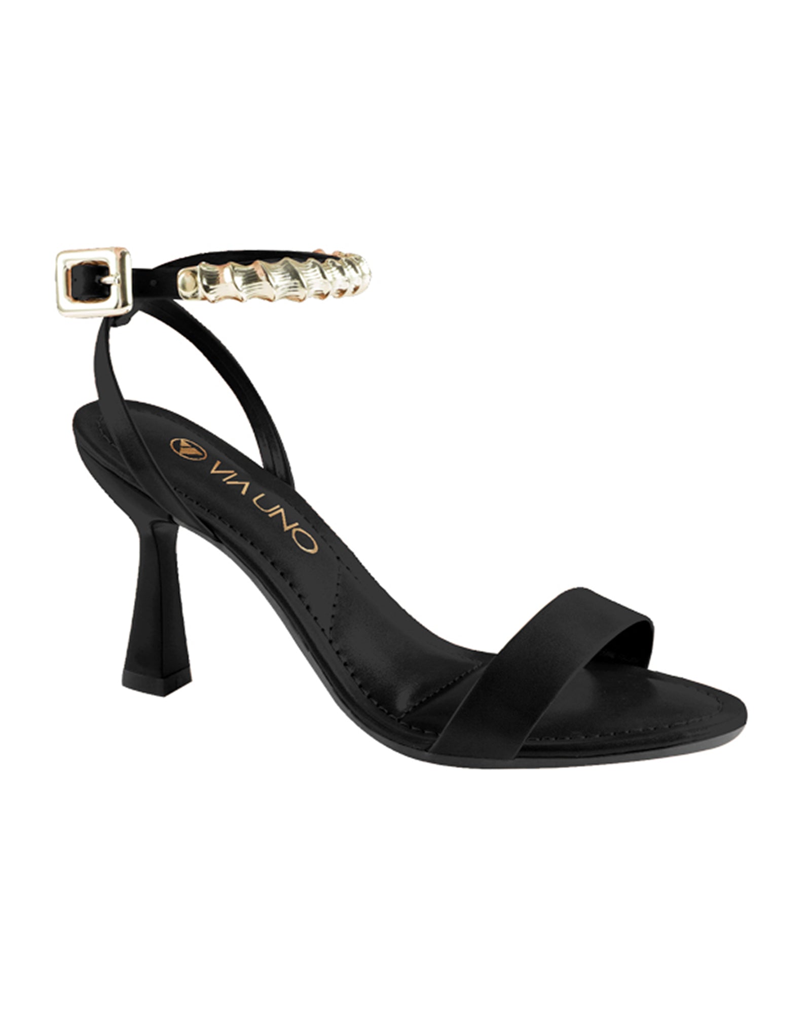 Sandalia Salto Alto 1032002 Rock Preto