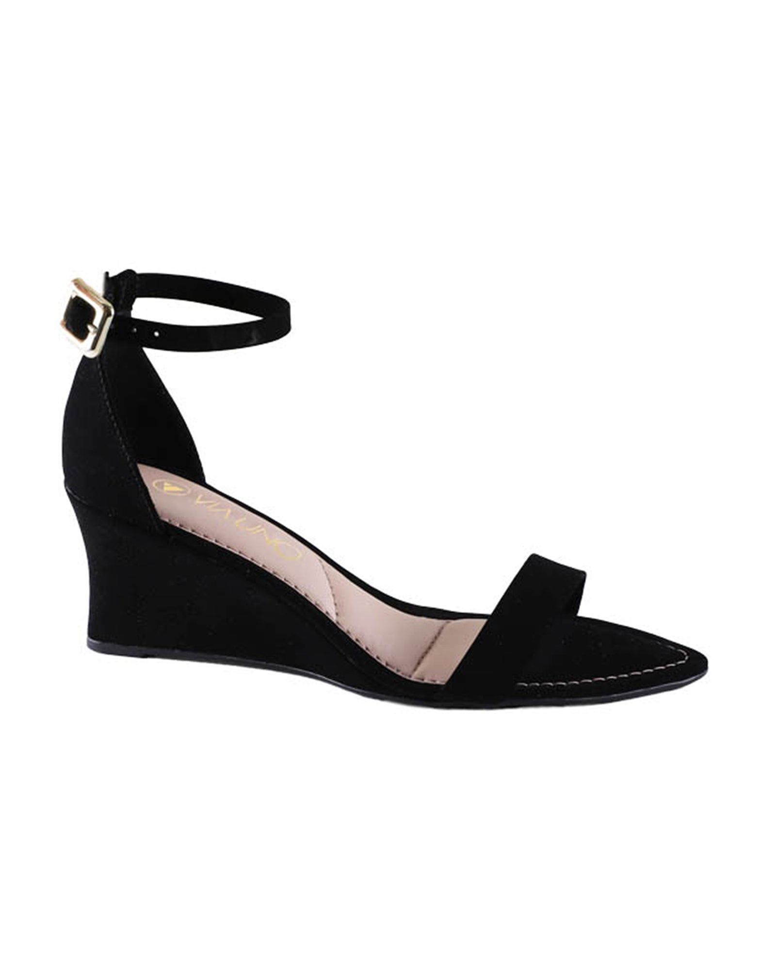 Sandalia Salto Medio 1037003 Nobuc Preto
