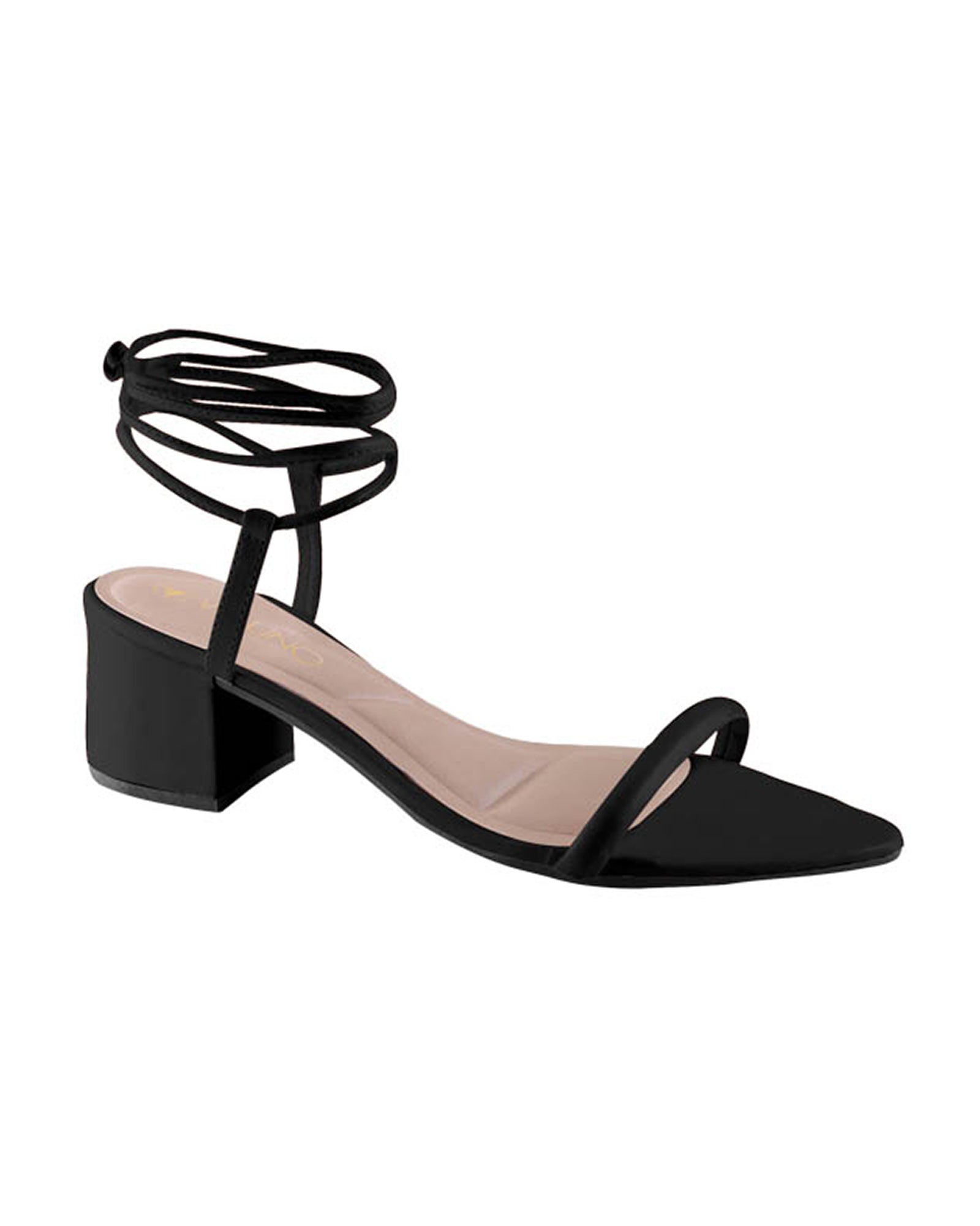 Sandalia Salto Medio 1038002 Napa Rock Preto