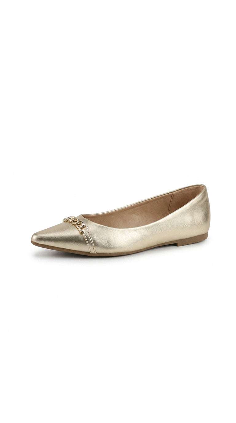 Sapatilha 116466 Metal Dourado