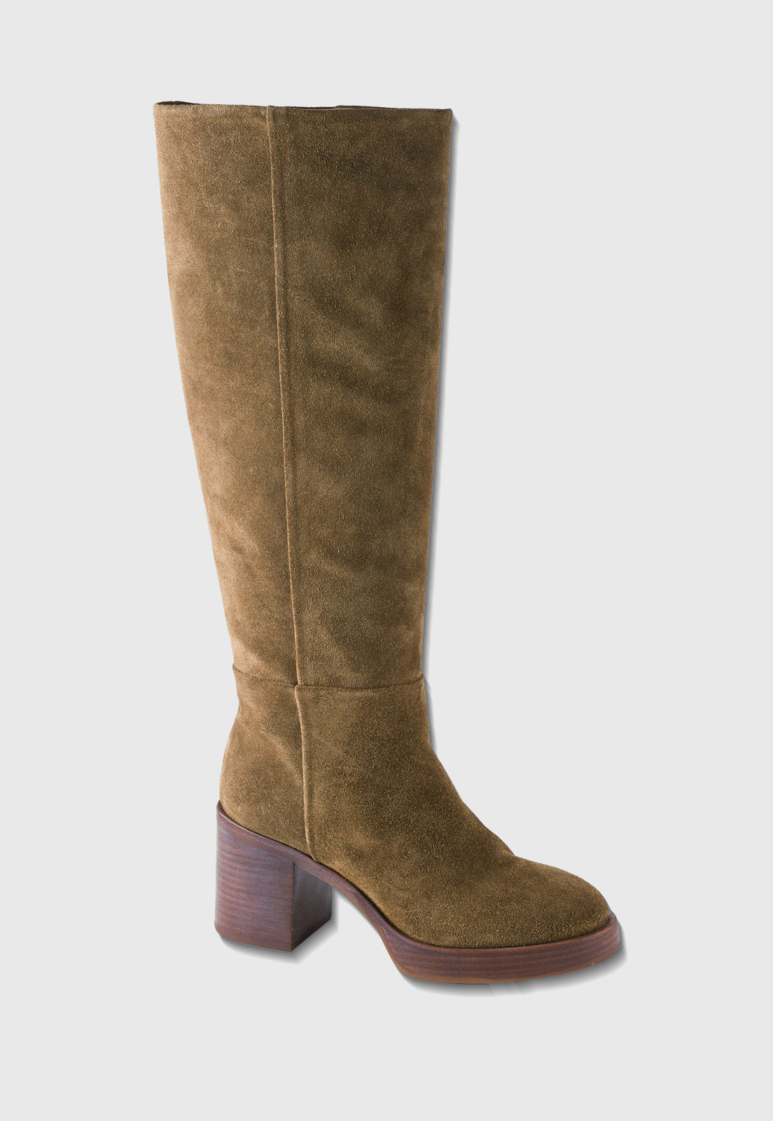 Bota Cano Longo Couro Minelli Paris RV-MNLL02 Militar