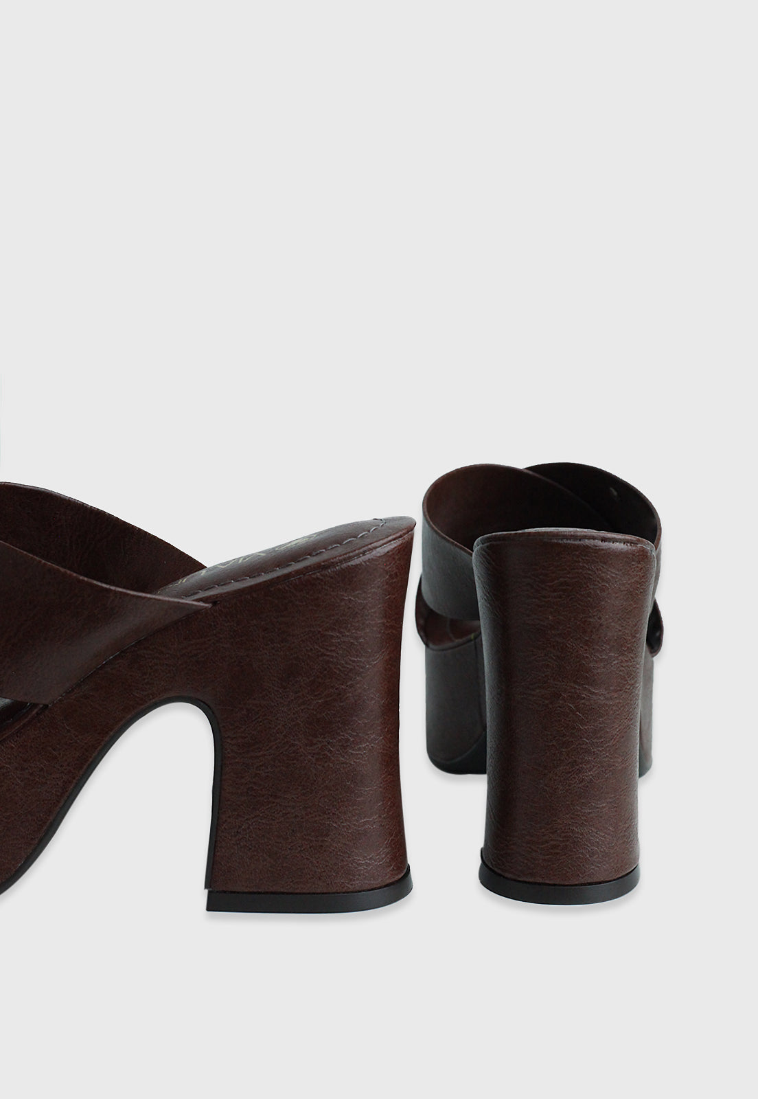 Tamanco Alto 645039 Napa Destroyed Cacau