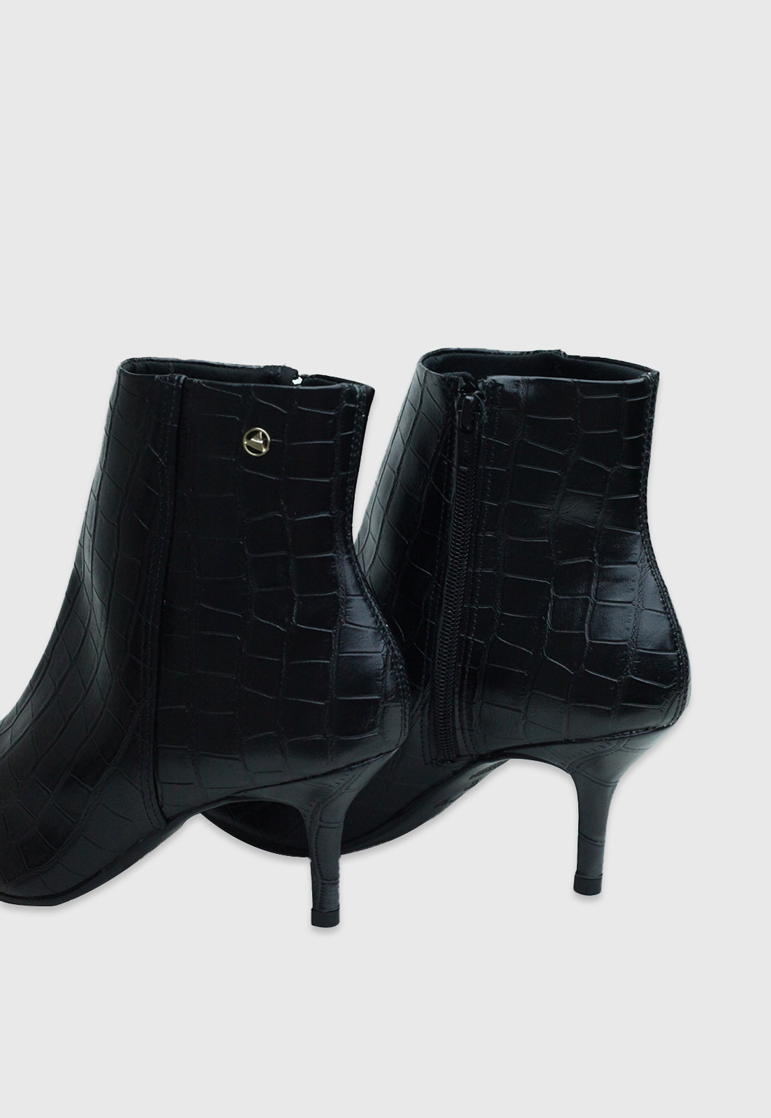 Bota Cano Curto 156081 Croco Preto