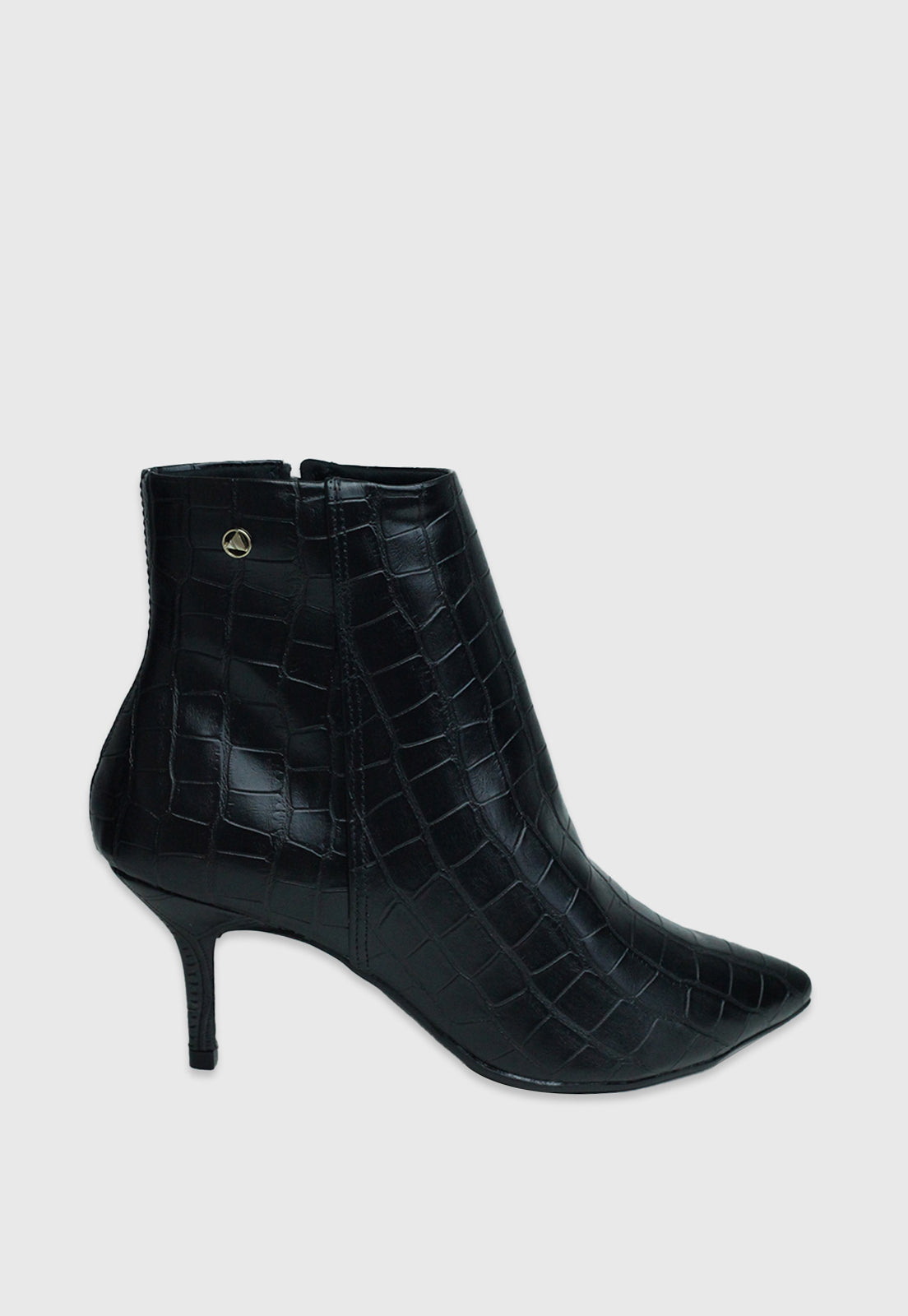 Bota Cano Curto 156081 Croco Preto