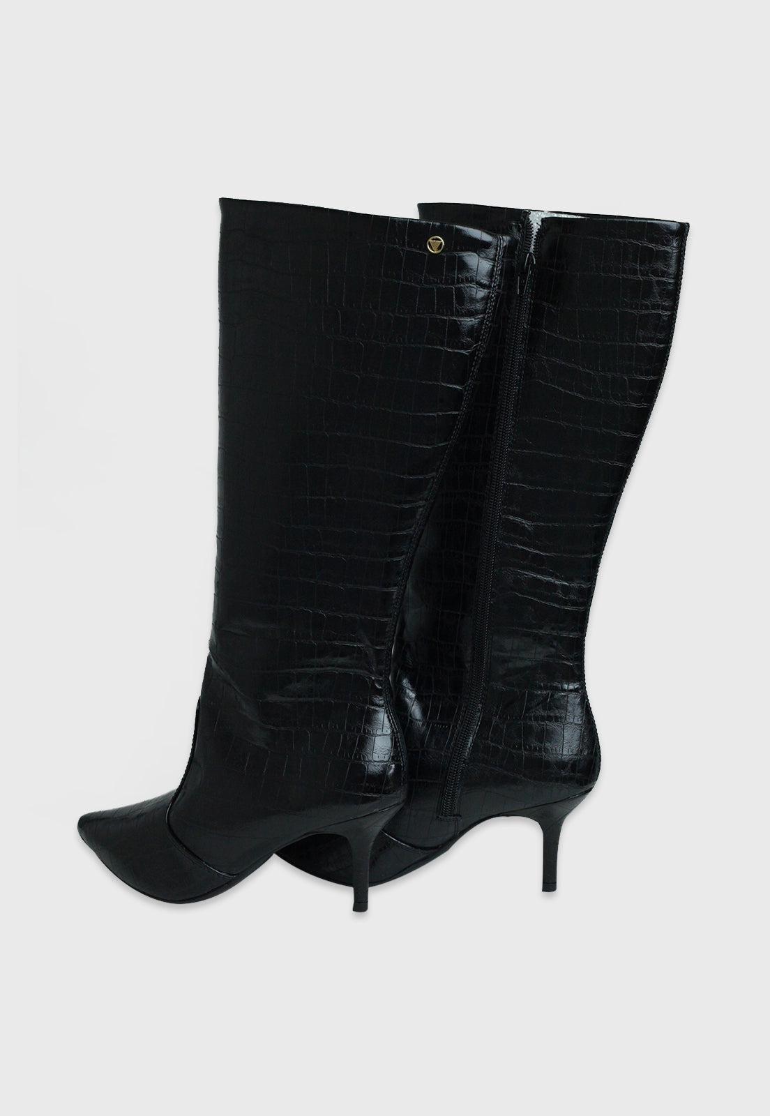 Bota Cano Longo 156087 Croco Preto