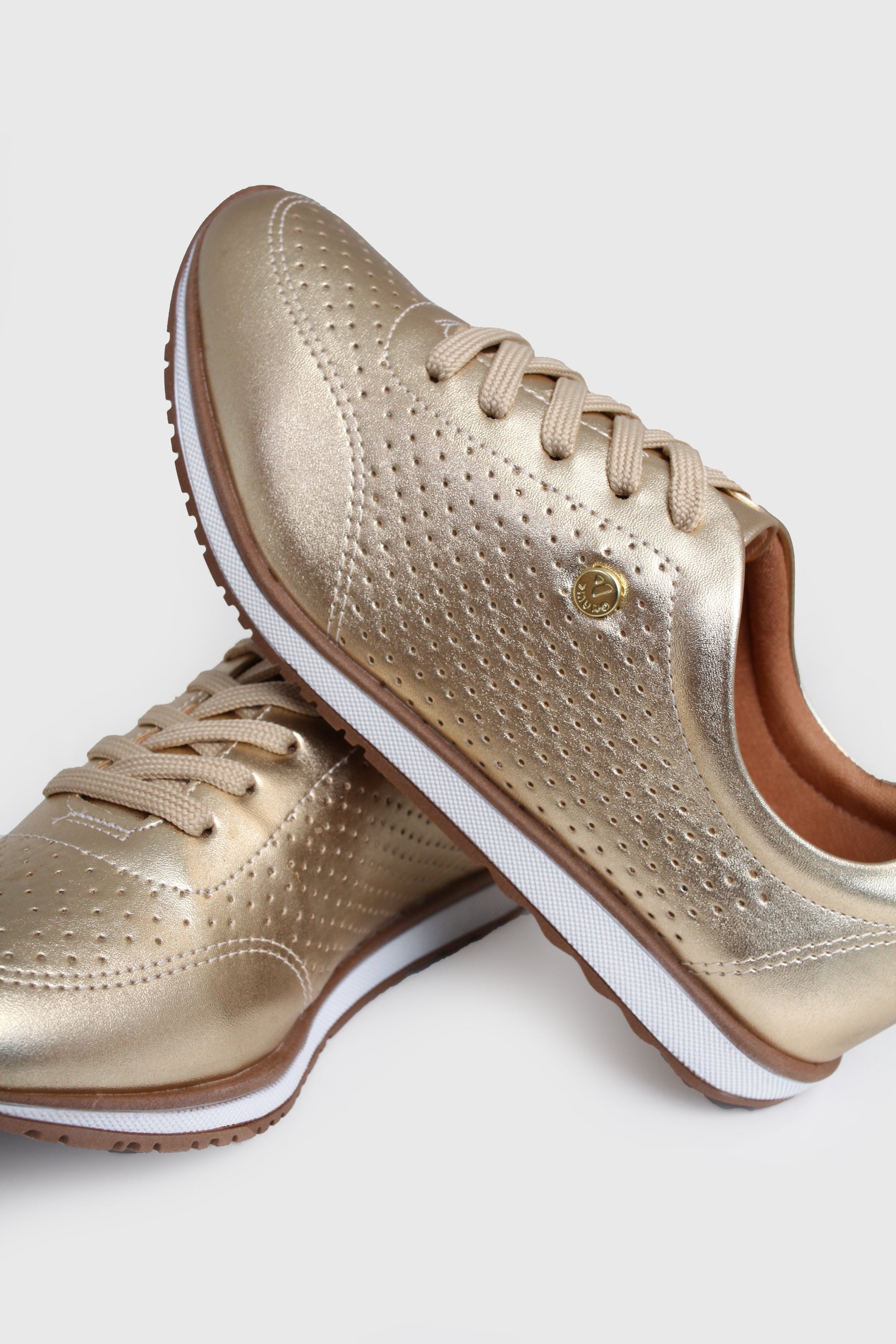 Tenis 166020 Metalizado Dourado