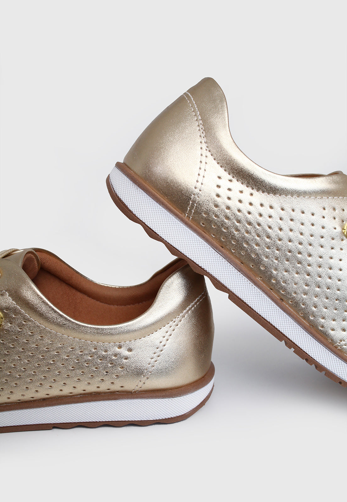 Tenis 166020 Metalizado Dourado