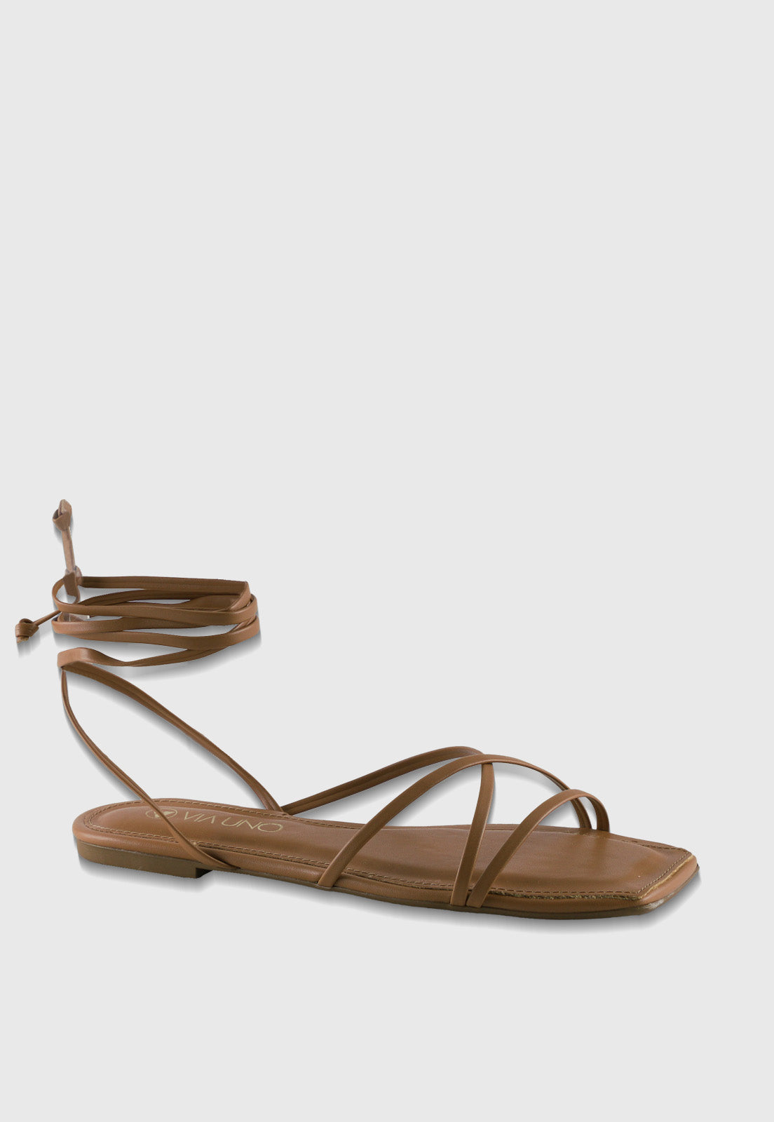 Sandalia Flat 611017 Mestiço Nozes