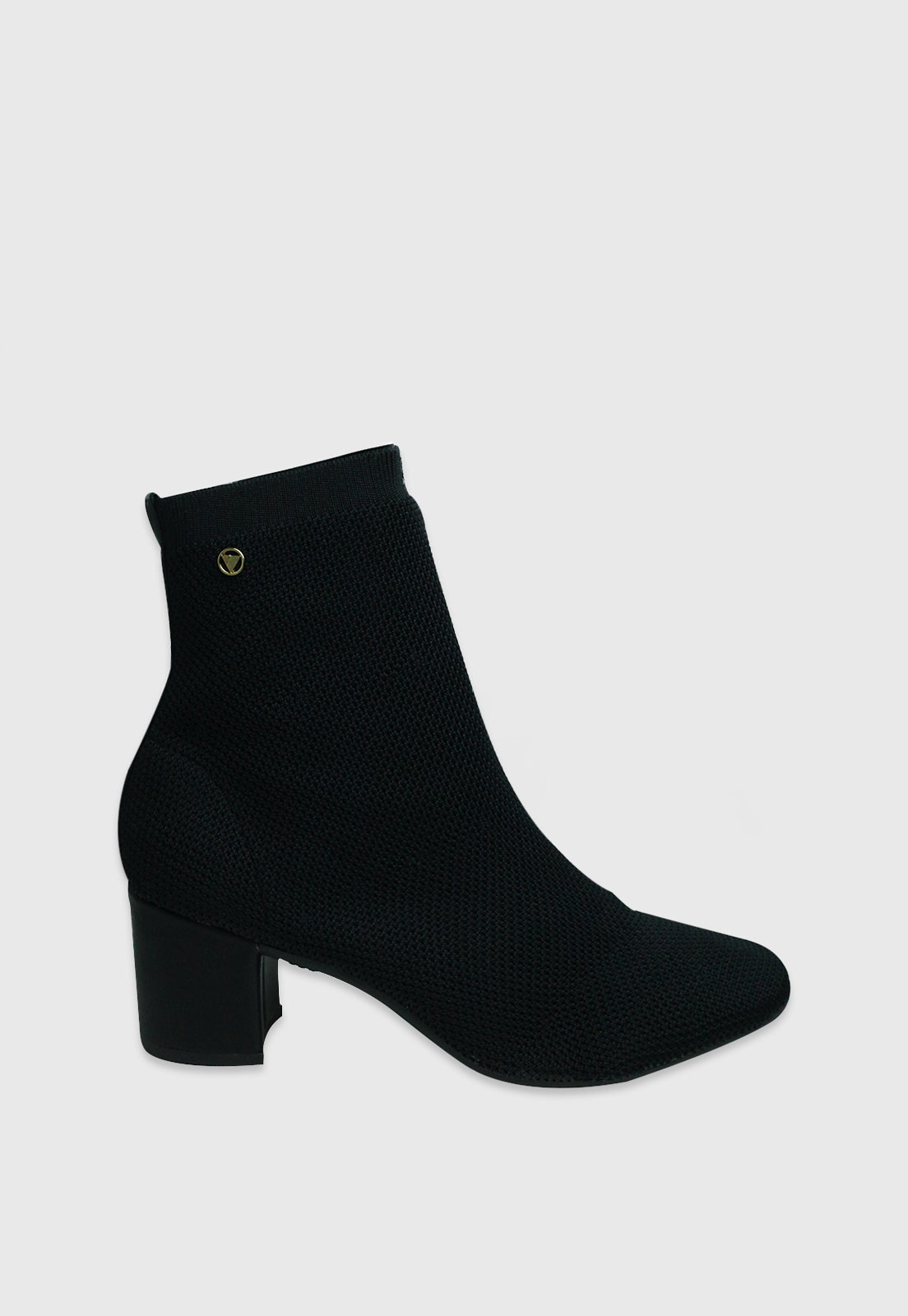 Bota Cano Curto 172061 Knit Preto