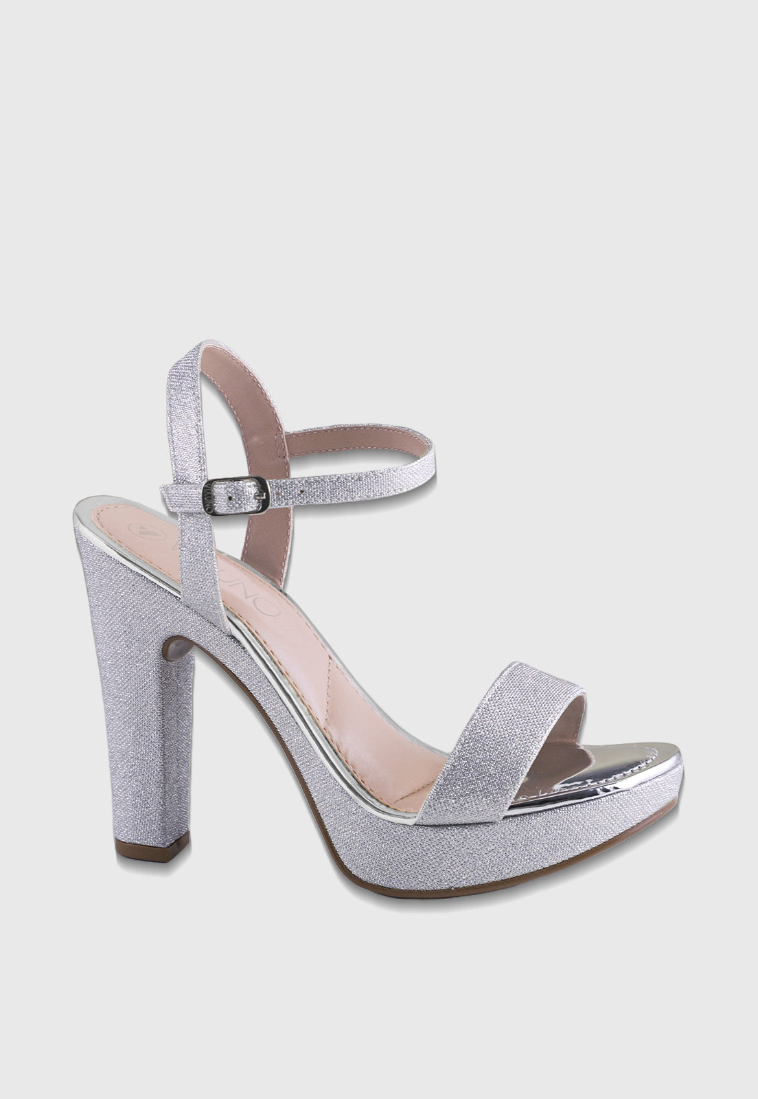 Sandalia Salto Alto 311038 Glitter Ouro