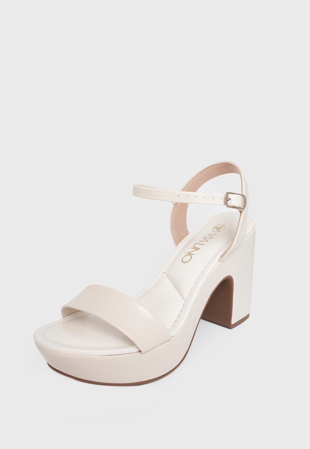 Sandalia Salto Alto 381028 Napa Rock Off White
