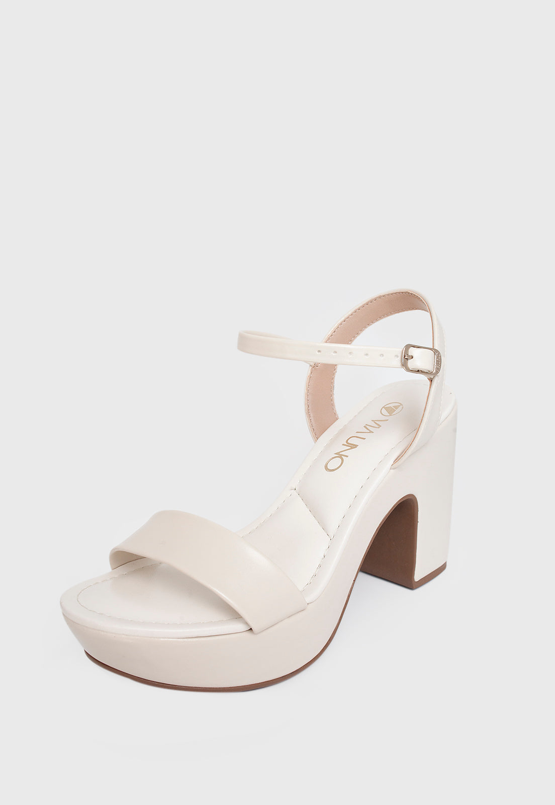 Sandalia Salto Alto 381028 Napa Rock Off White