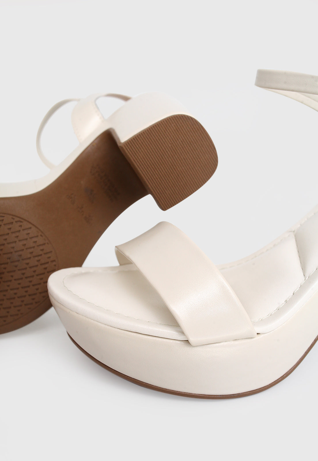 Sandalia Salto Alto 381028 Napa Rock Off White