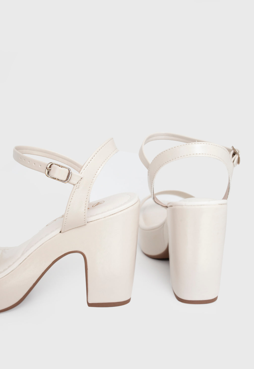 Sandalia Salto Alto 381028 Napa Rock Off White