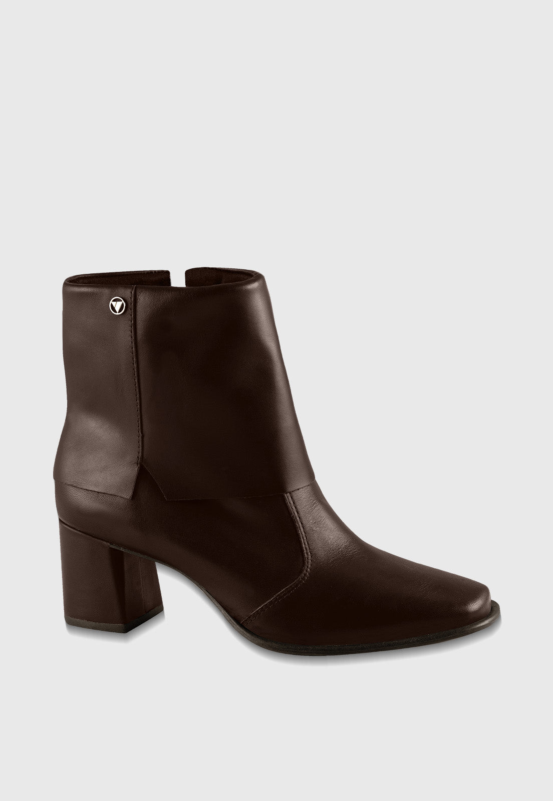 Bota de Couro Cano Curto 911003 Couro Napa Cacau