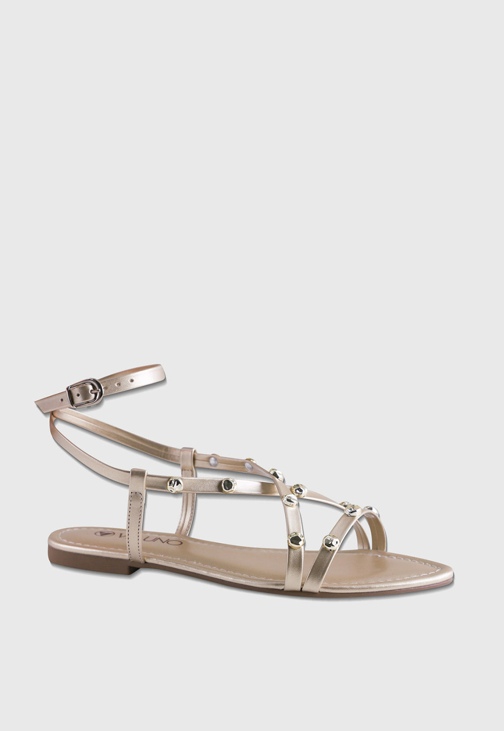 Rasteira Flat 508063 Metalizado Dourado