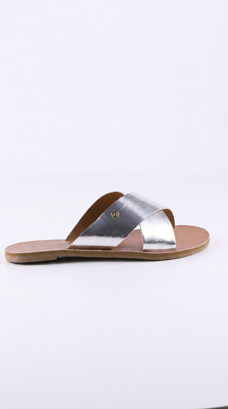 Sandalia Flat 533003 Napa Rock Prata