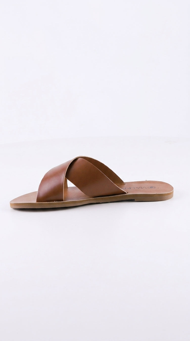 Sandalia Flat 533003 Napa Rock Caramelo