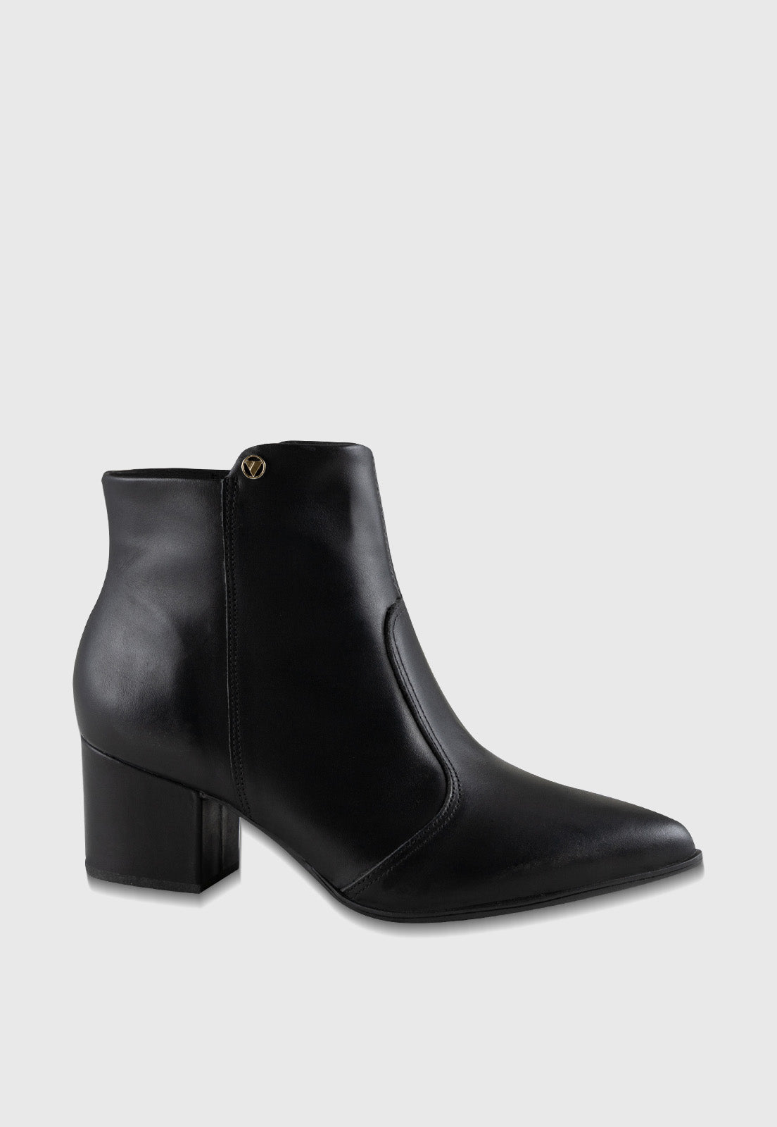 Bota de Couro Cano Curto - 828025 Couro Napa Preto
