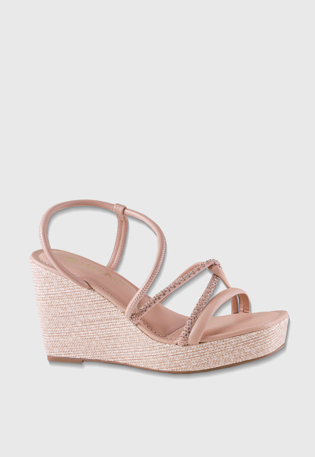 Sandalia Anabela 608045 Mestiço Nude