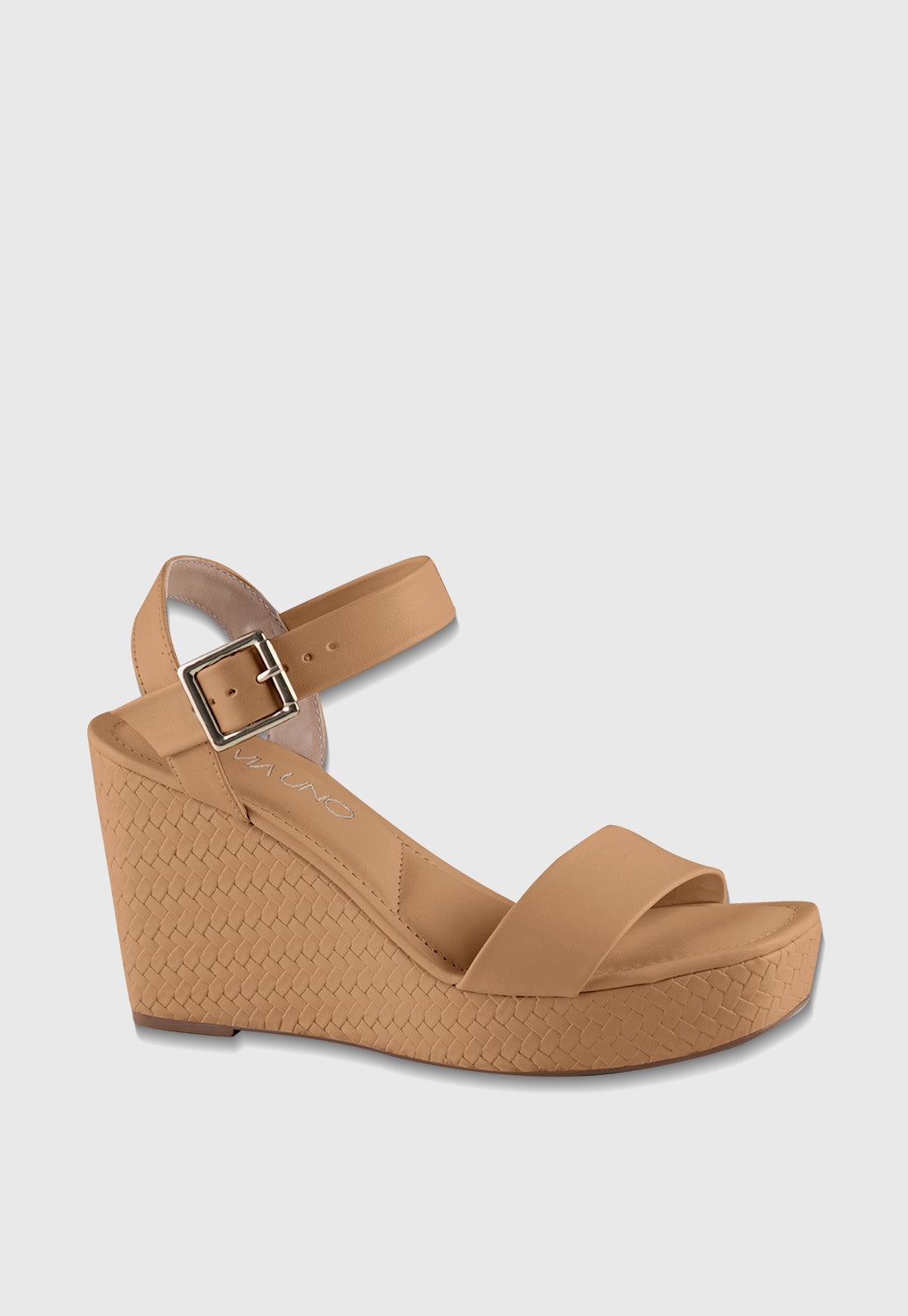 Sandalia Anabela 608049 Mestiço Palha