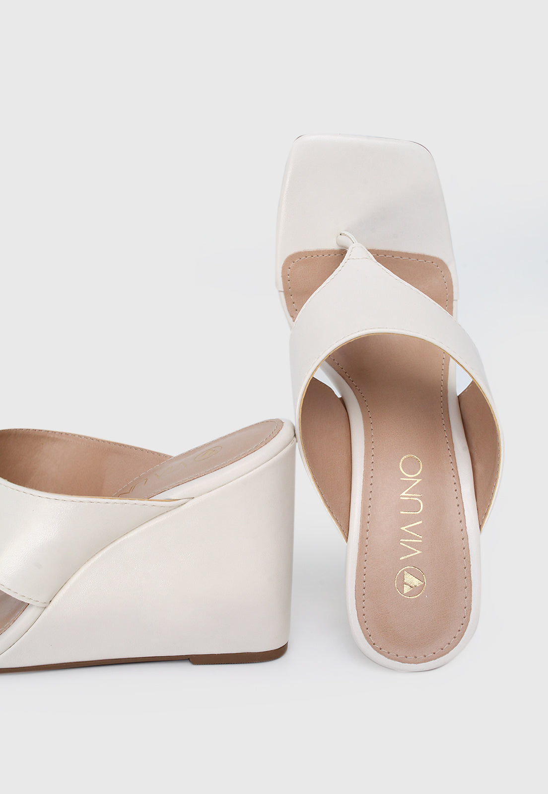Tamanco Alto 633026 Napa Rock Off White