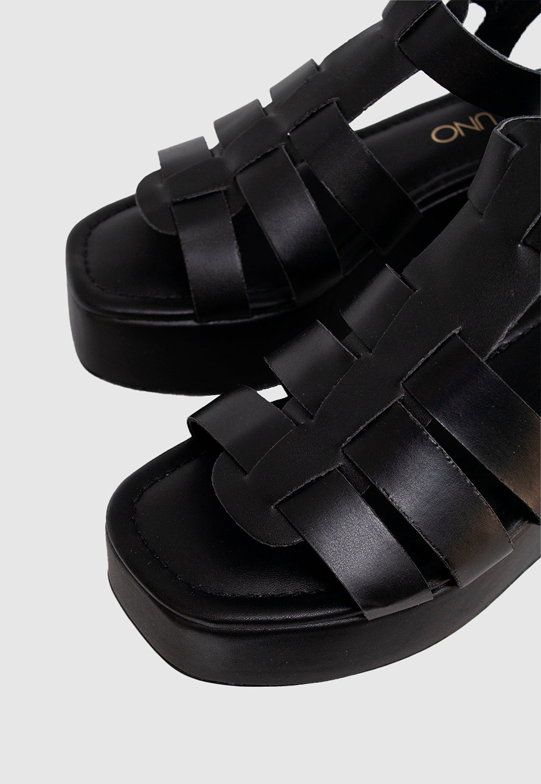 Sandalia Anabela 639033 Mestiço Preto