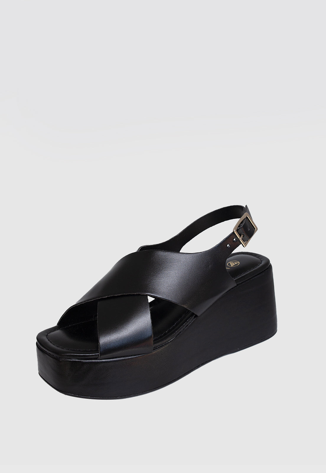 Sandalia Anabela 639034 Napa Rock Preto