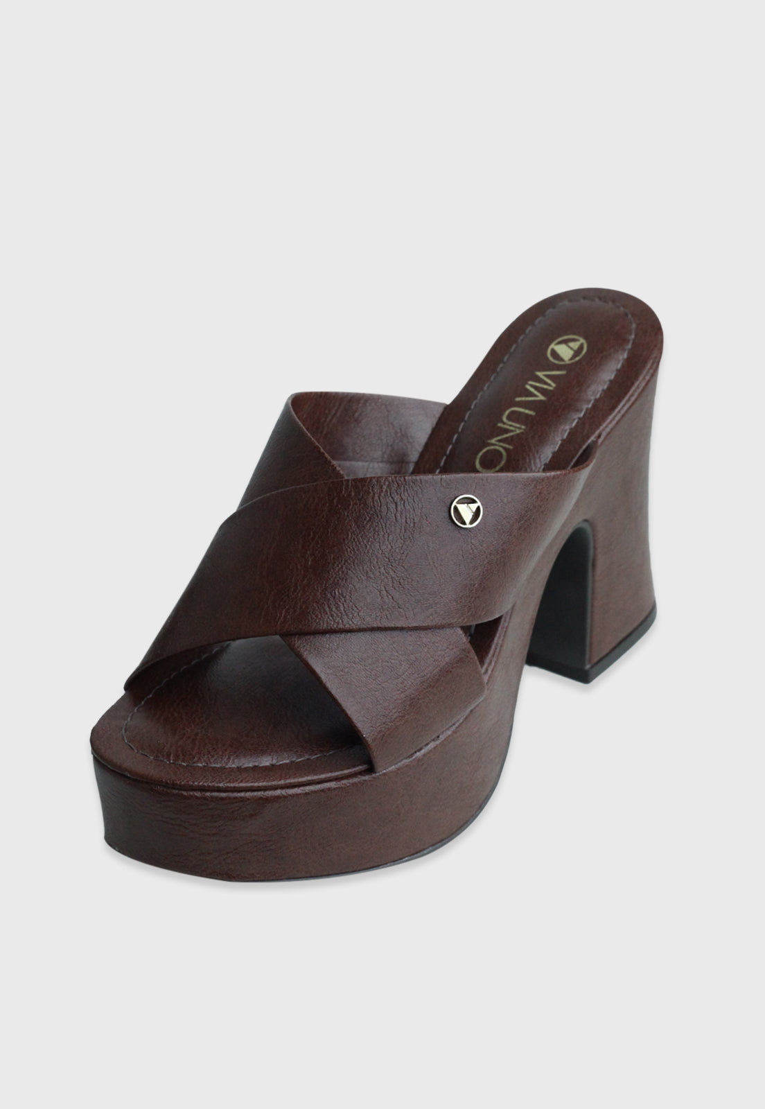 Tamanco Alto 645039 Napa Destroyed Cacau