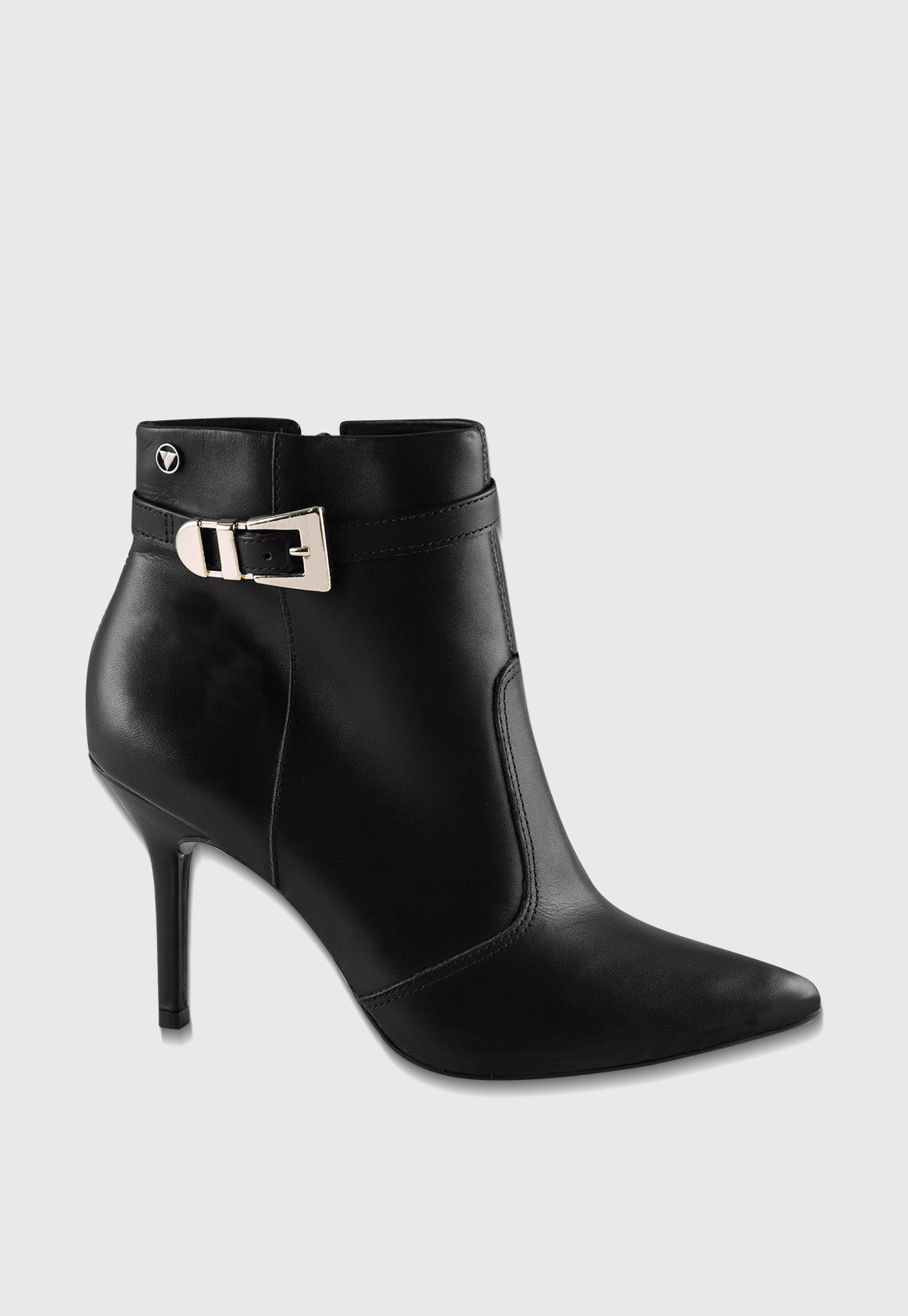 Bota de Couro Cano Curto 154045 Couro Napa Preto