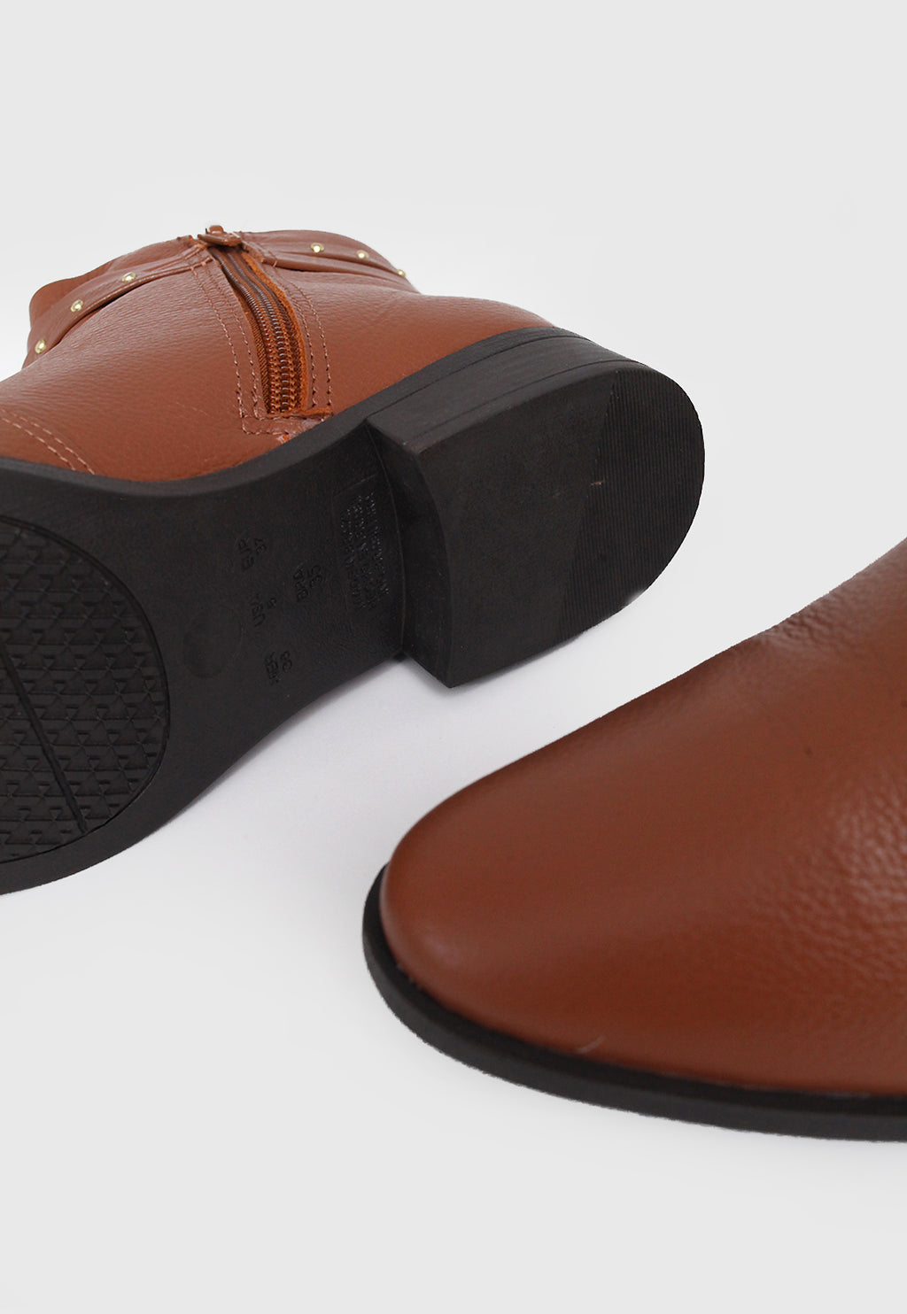 Bota Cano Curto 708041 Couro Caramelo