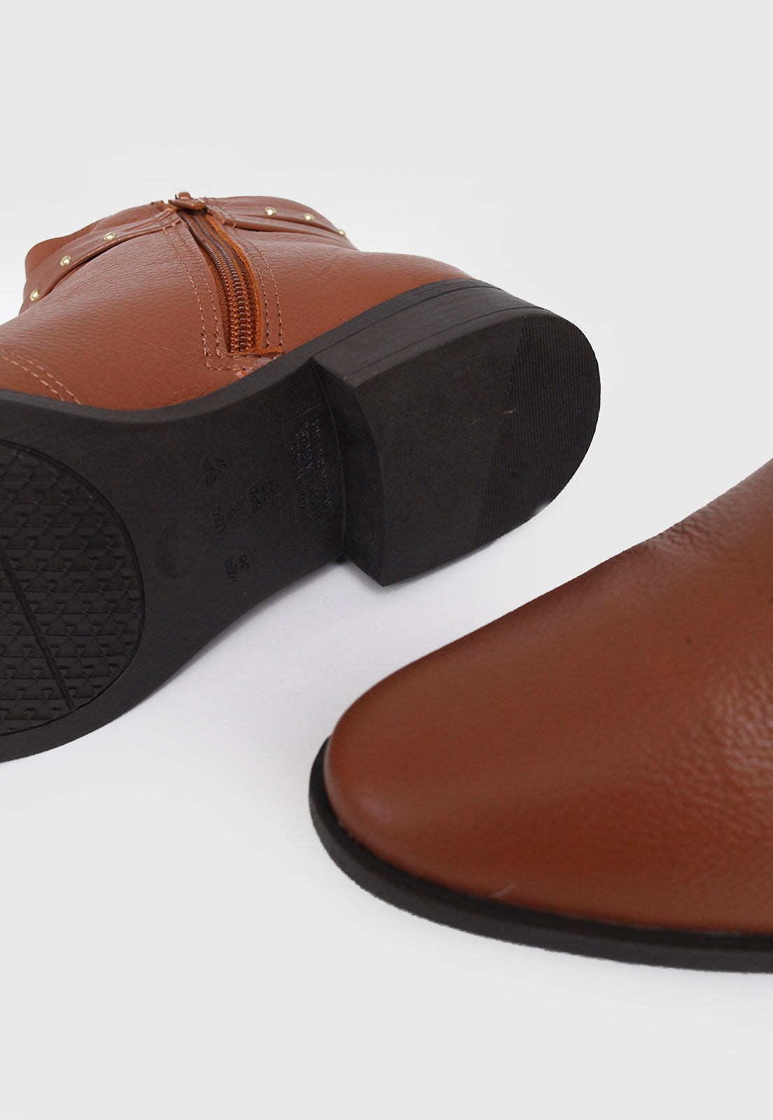 Bota Cano Curto 708041 Couro Caramelo