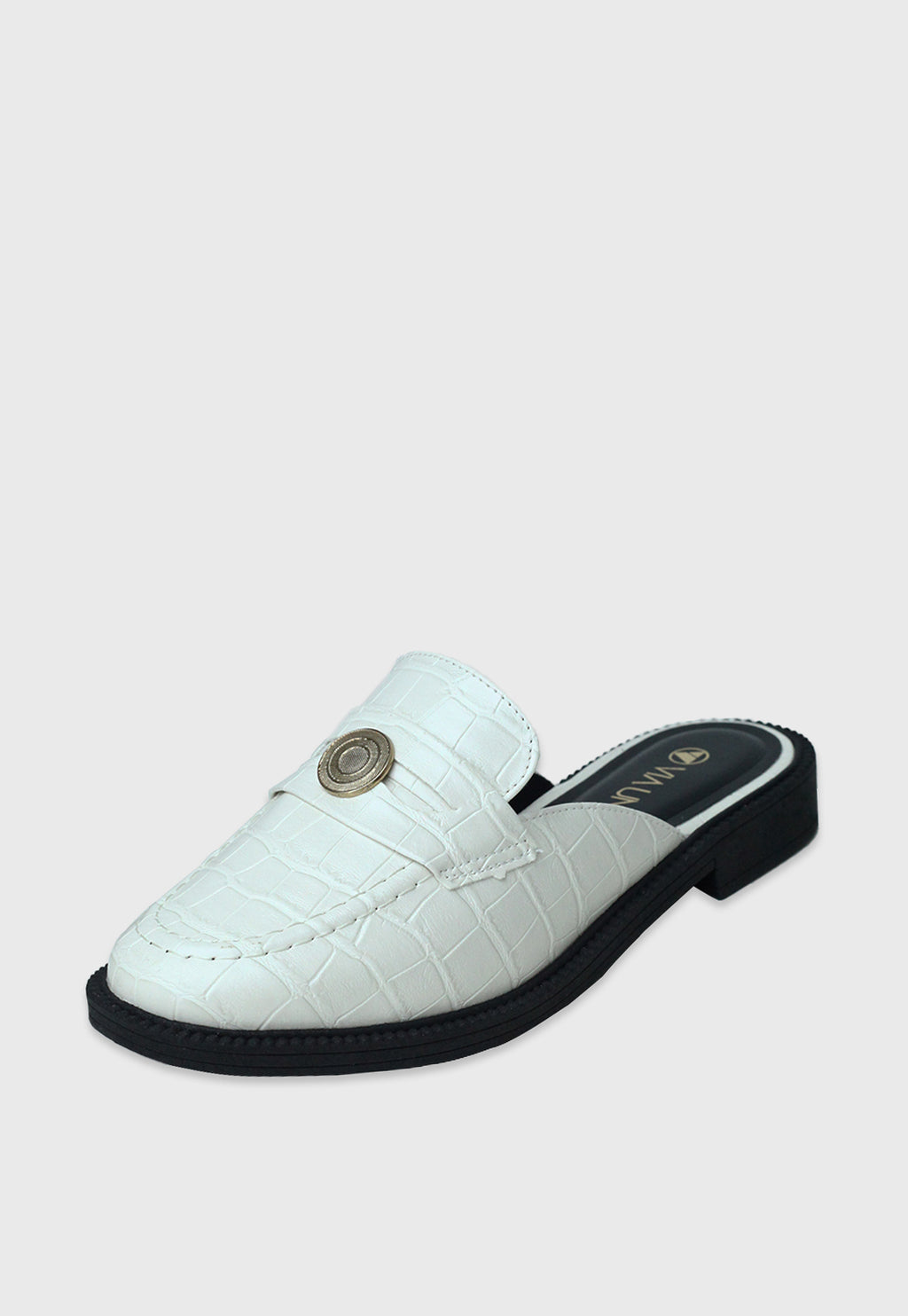 Mule 830084 Croco Off White