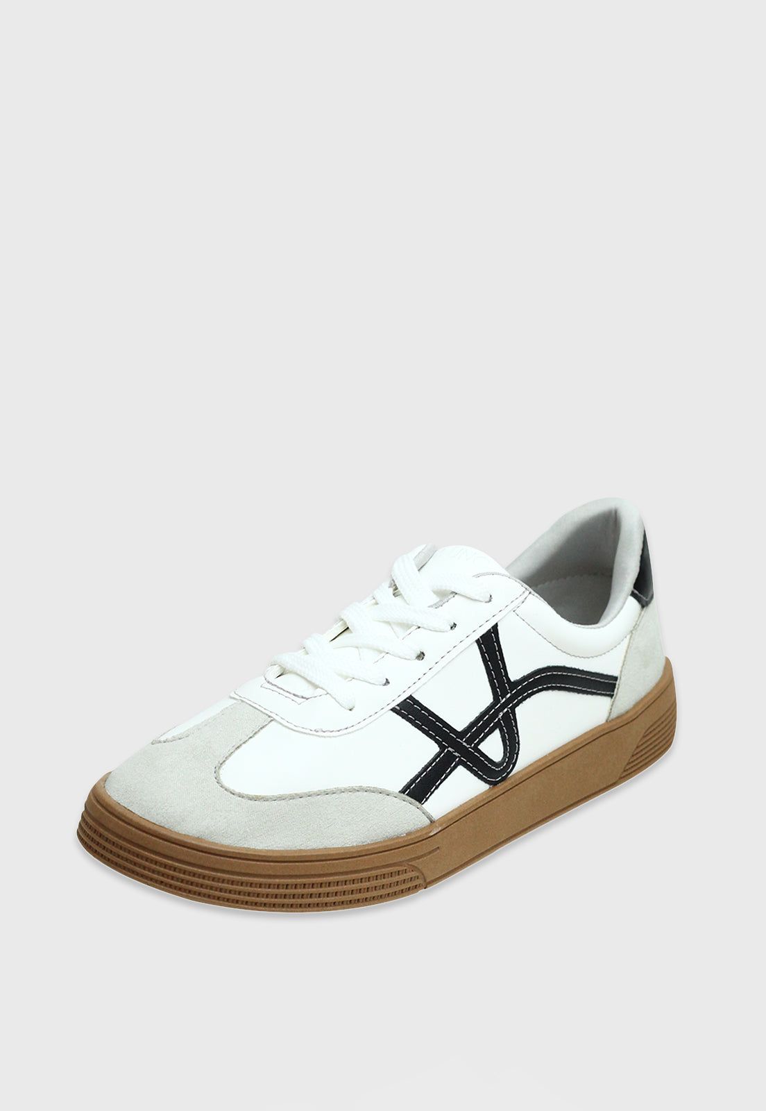 Tenis 842027 Mestiço Branco/Niquel/Preto