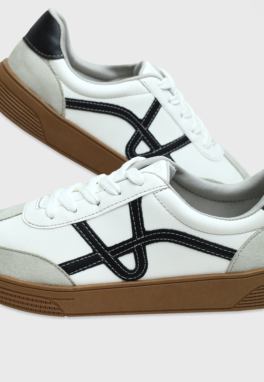 Tenis 842027 Mestiço Branco/Niquel/Preto