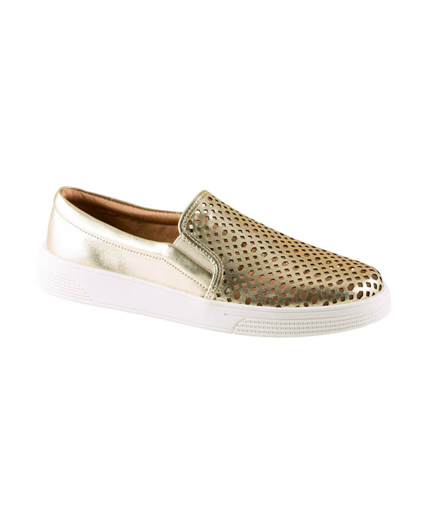 Tênis Feminino Via Uno 842033 Metal Ipa C Dourado
