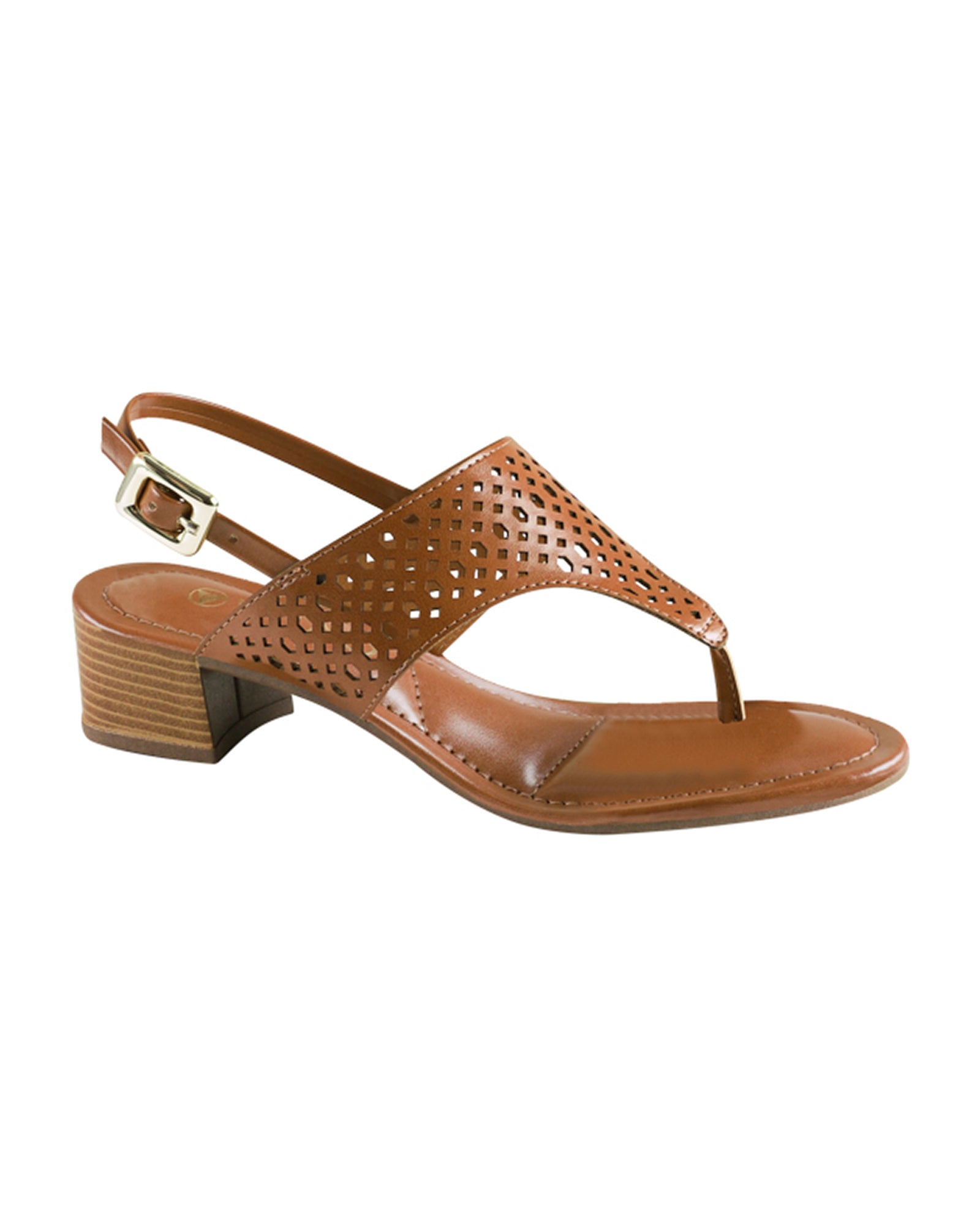 Sandalia Salto Baixo 852021 Napa Rock Caramelo