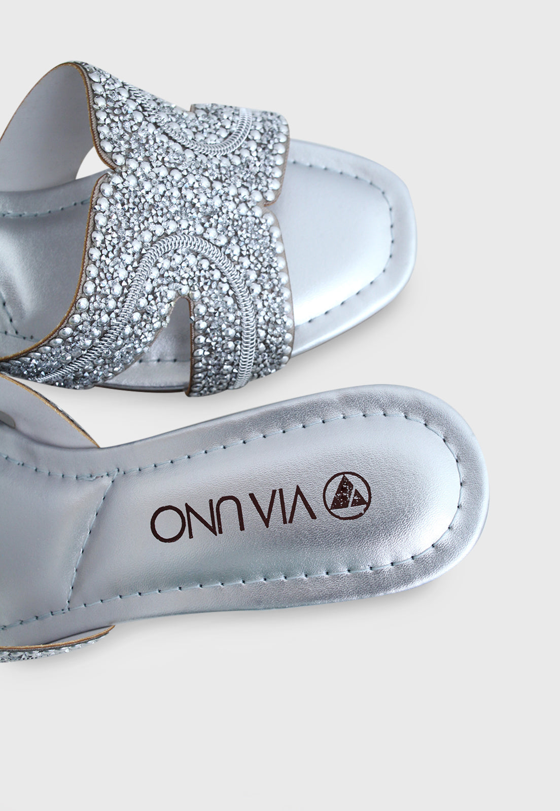 Tamanco Medio 854045 Elegance Prata