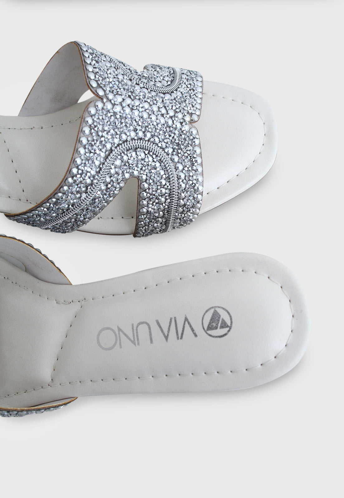 Tamanco Medio 854045 Napa Rock Off White