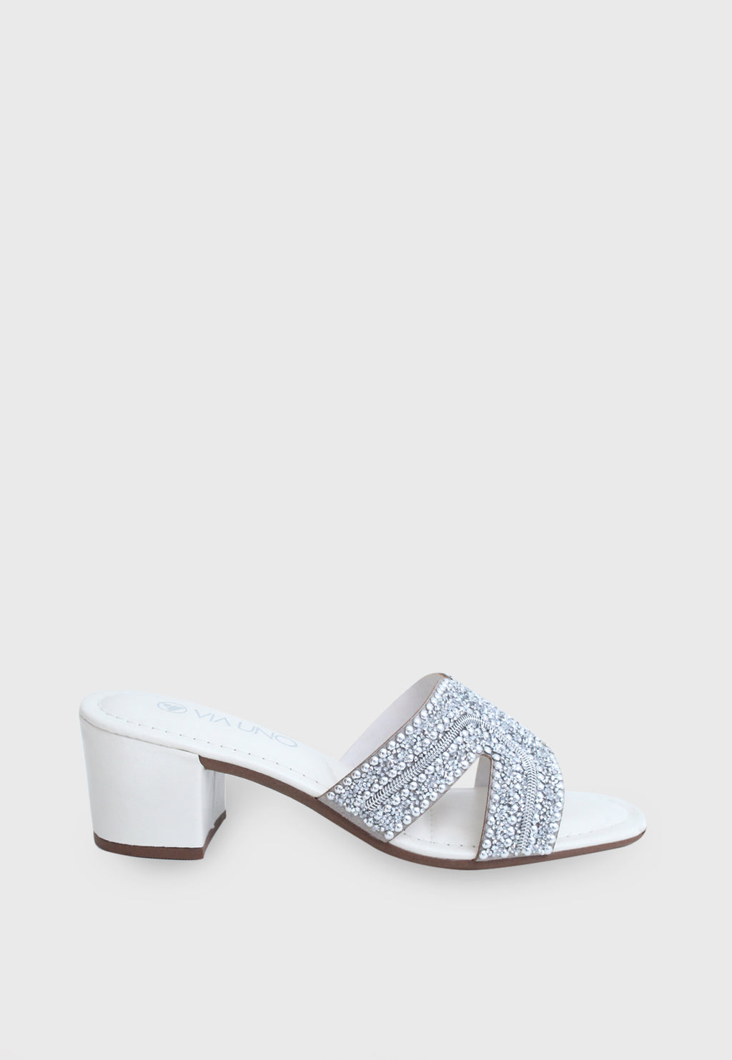 Tamanco Medio 854045 Napa Rock Off White