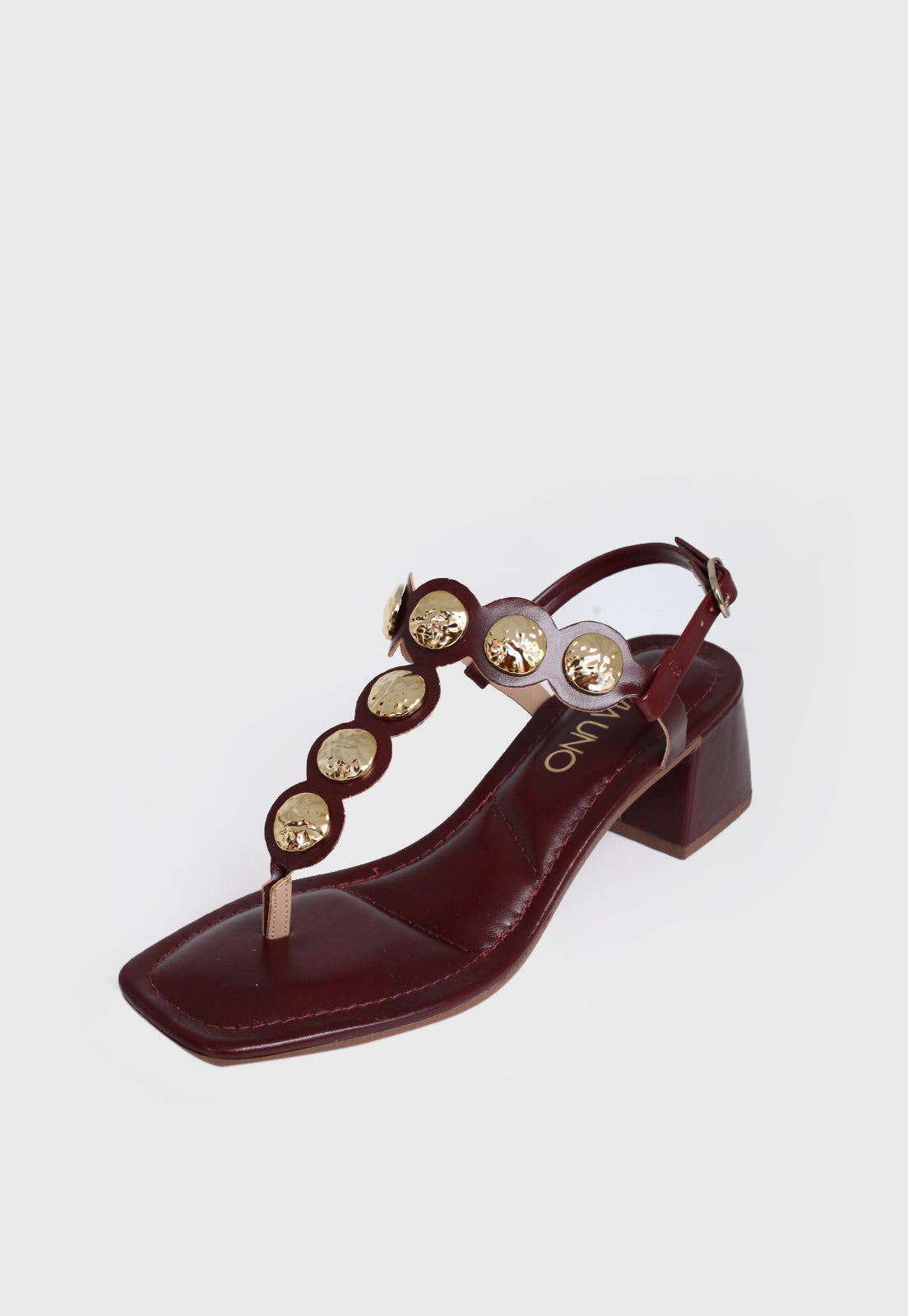 Sandalia Salto Medio 855055 Napa Rock Marsala