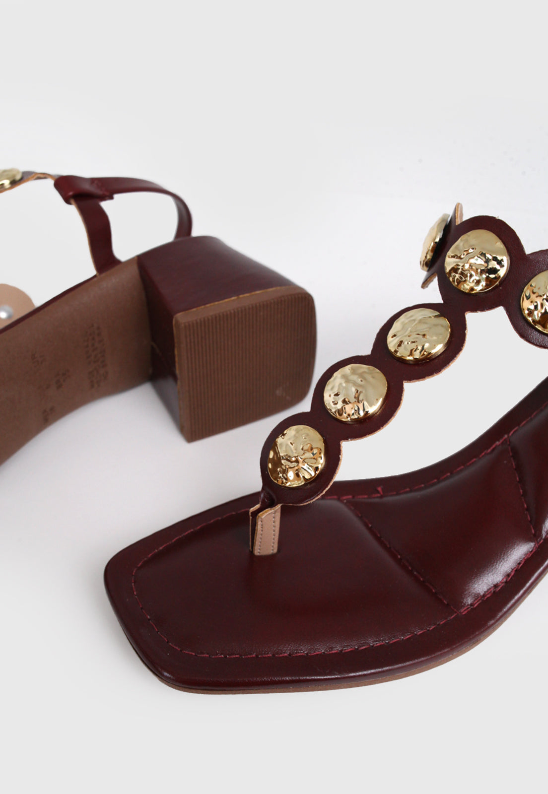 Sandalia Salto Medio 855055 Napa Rock Marsala